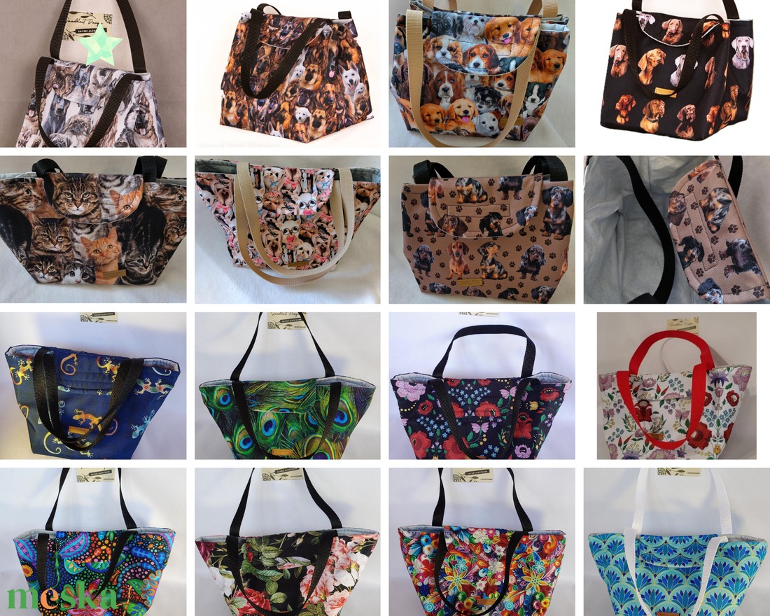 Páva tol motívumos ebédhordó kistáska-Több minta! - táska & tok - uzsonna- & ebéd tartó - szendvics csomagoló - Meska.hu