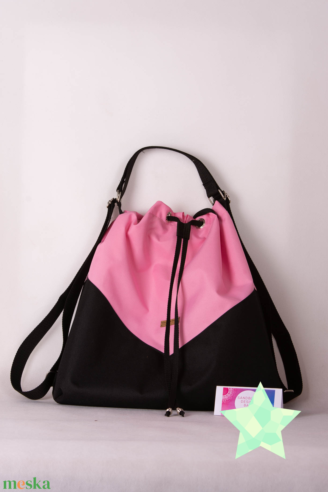 Variálható Design Táska, Piros virágos shopper bag - táska & tok - variálható táska - Meska.hu