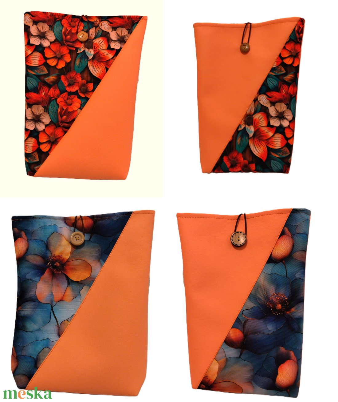 Virág mintázatú könyvtok csomagok -Több minta! - táska & tok - ebook & tablet tok - Meska.hu