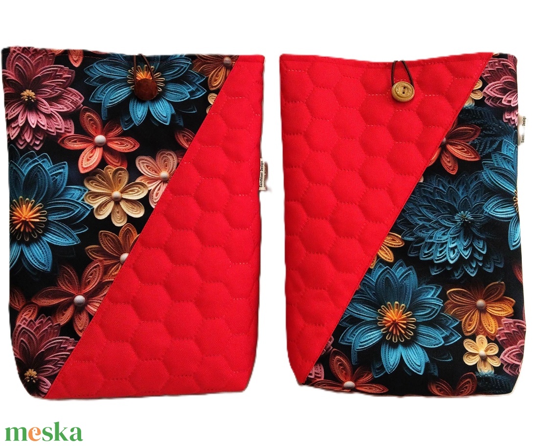 Virág mintázatú könyvtok csomagok -Több minta! - táska & tok - ebook & tablet tok - Meska.hu