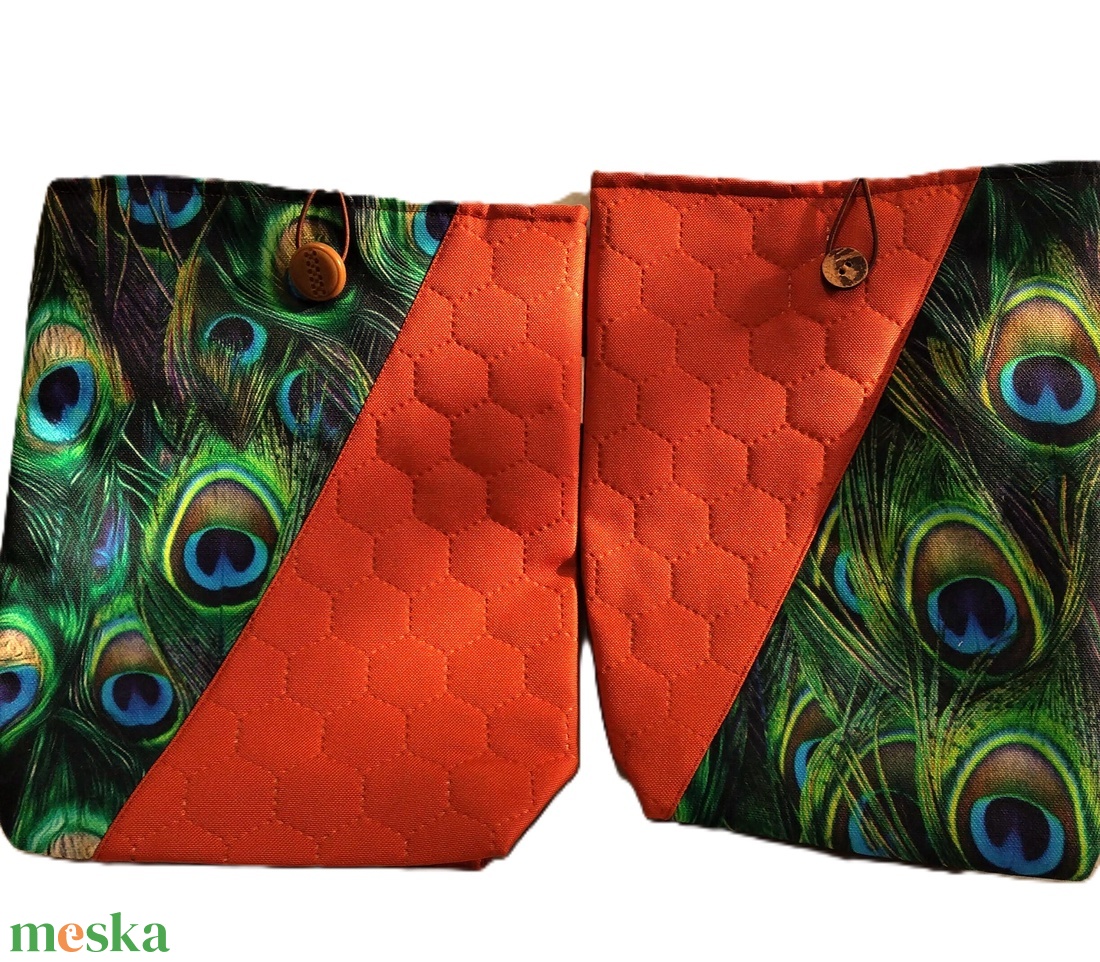 Qulling virágok/piros steppelt gyöngyvászon-Könyvtok/tablet-tok csomag - könyv & zene - könyvtok - Meska.hu