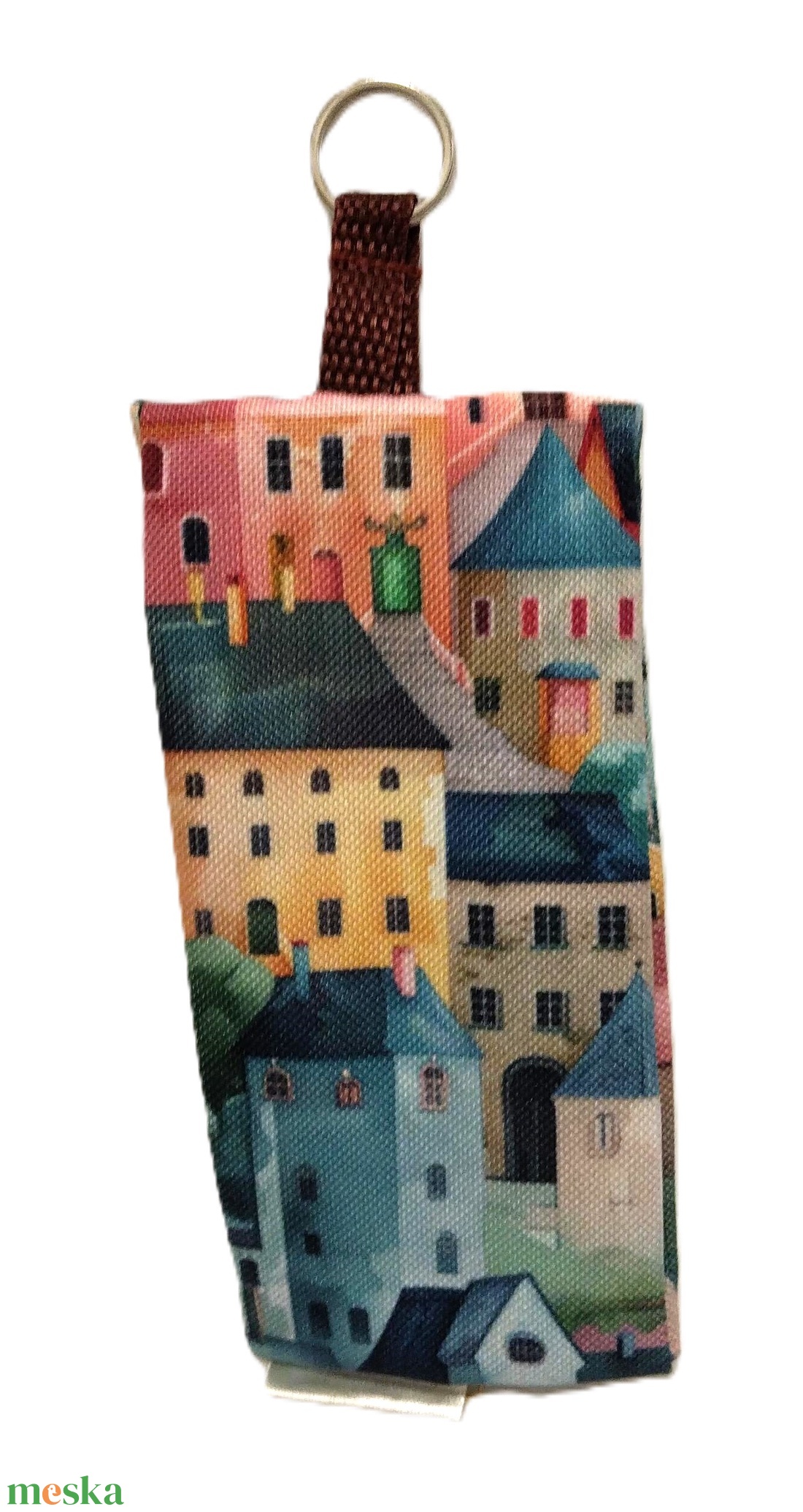 Cuki házikó vízhatlan gyöngyvászon zsepi tartók, vagy bármi tartók - táska & tok - kulcstartó & táskadísz - kulcstartó - Meska.hu