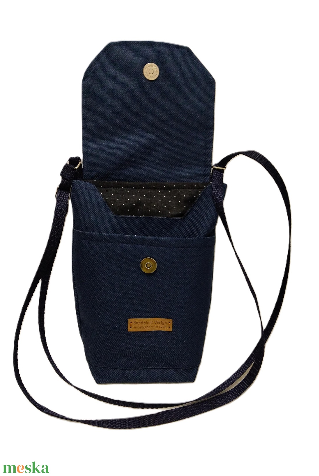 Fekete + Pálmaleveles Cordura mobil tok, telefon kistáska - táska & tok - pénztárca & más tok - telefontok - Meska.hu