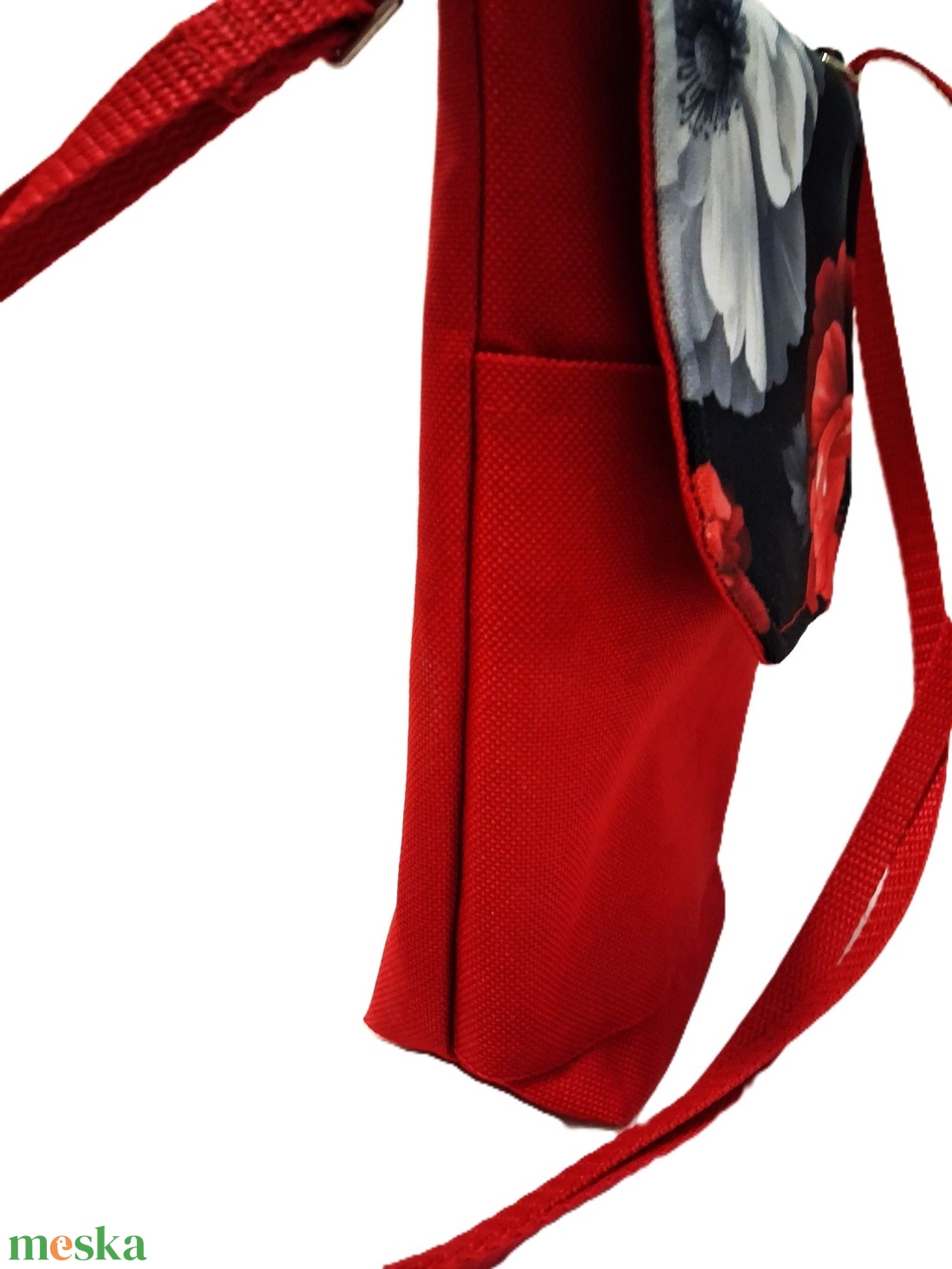 Piros  Virágos Cordura mobil tok, telefon kistáska - táska & tok - pénztárca & más tok - telefontok - Meska.hu