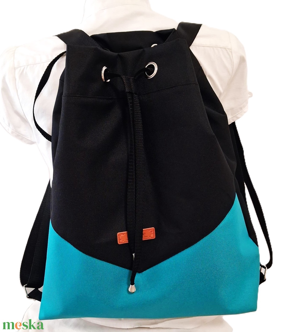 Variálható Design Táska, Türkiz shopper bag - táska & tok - variálható táska - Meska.hu