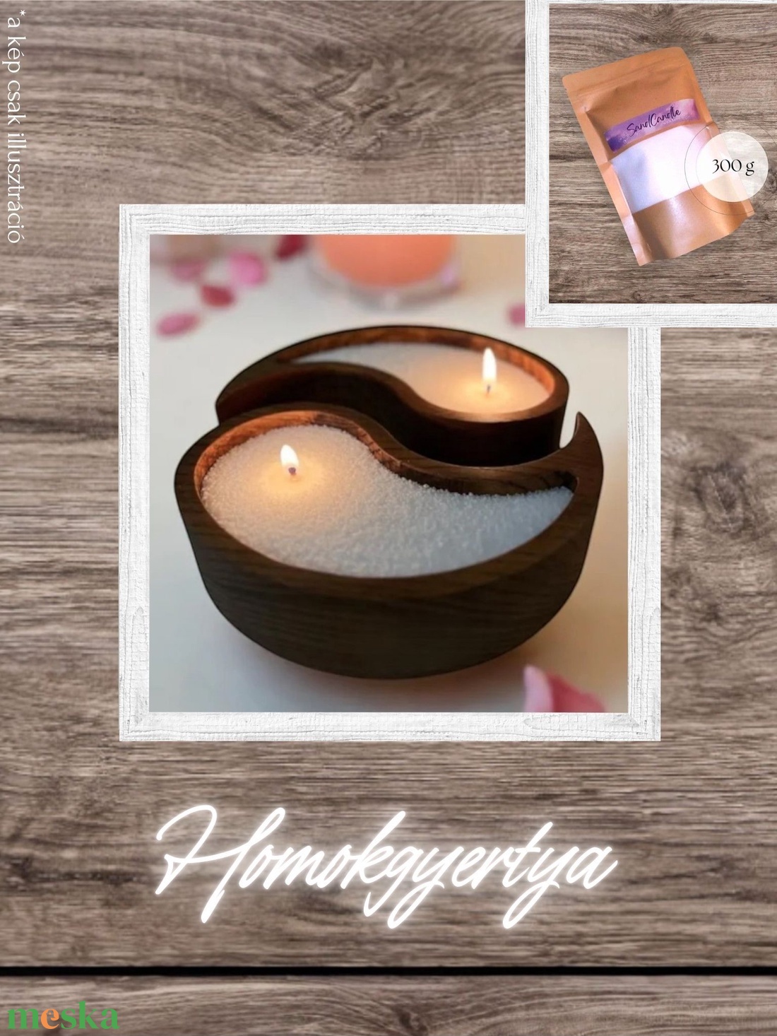  Sand Candles with Love  - kellékek & szerszámok - dekorációs kellékek - dekorációs gyertya - Meska.hu