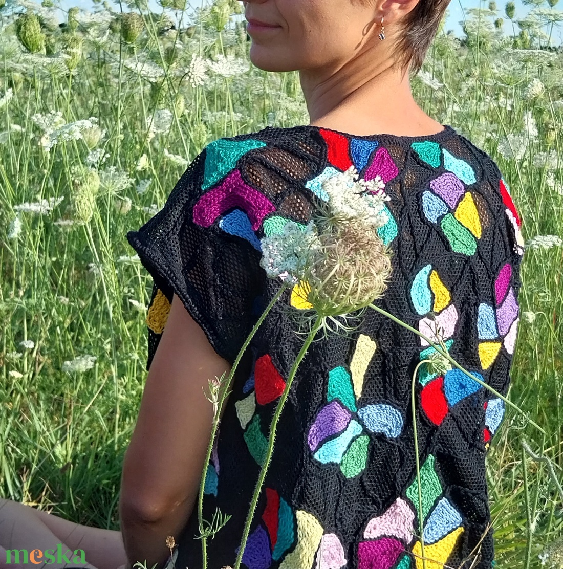Ólomüveg mintás felső - ruha & divat - női ruha - póló, felső - Meska.hu Ólomüveg mintás felső - ruha & divat - női ruha - póló, felső - Meska.hu
