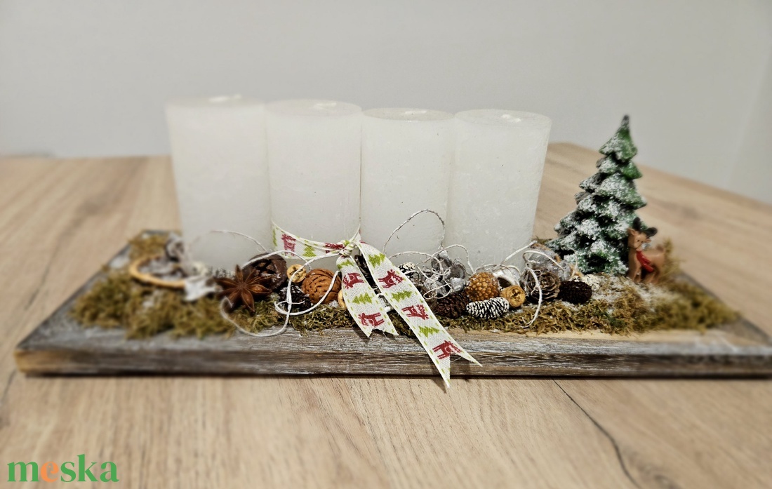 Natúr adventi asztaldísz - karácsony - adventi díszek - adventi koszorú - Meska.hu Natúr adventi asztaldísz - karácsony - adventi díszek - adventi koszorú - Meska.hu