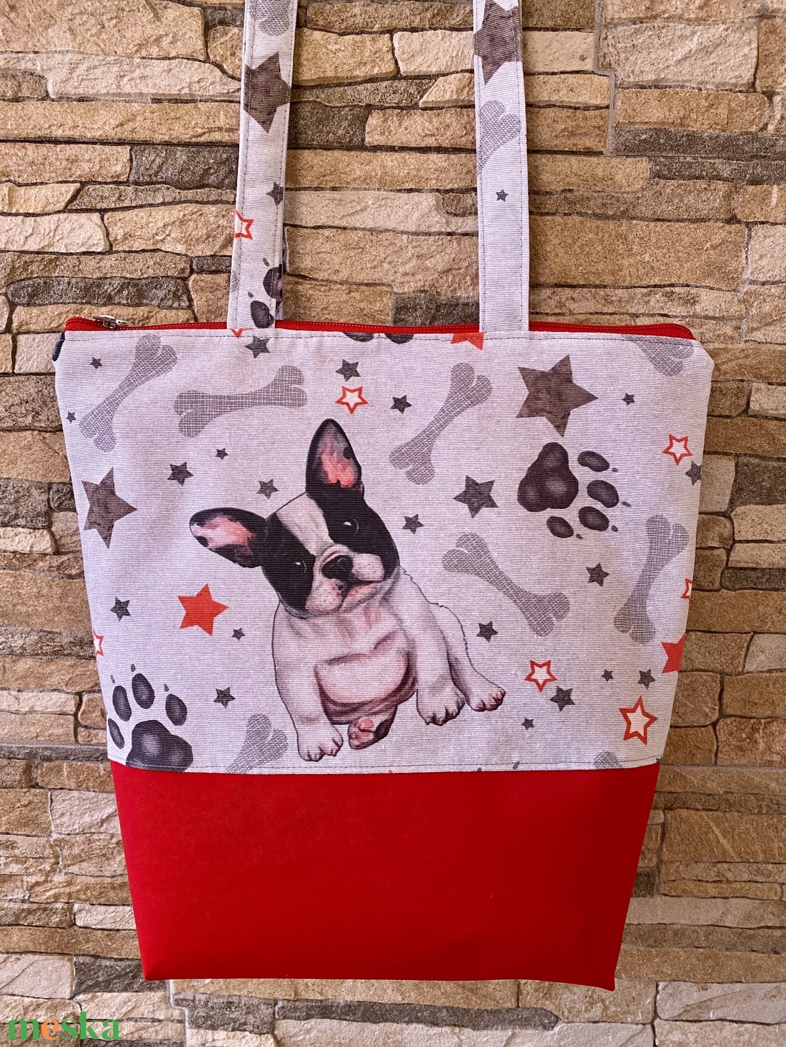 KISKUTYÁS ( vállon is hordható) textil táska  - táska & tok - hátizsák - hátizsák - Meska.hu