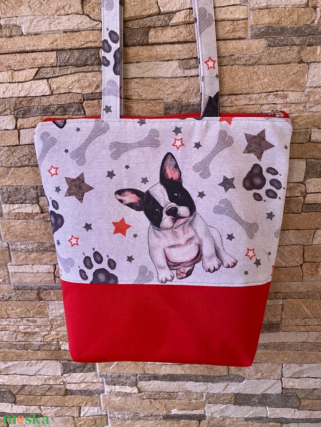 KISKUTYÁS ( vállon is hordható) textil táska  - táska & tok - hátizsák - hátizsák - Meska.hu