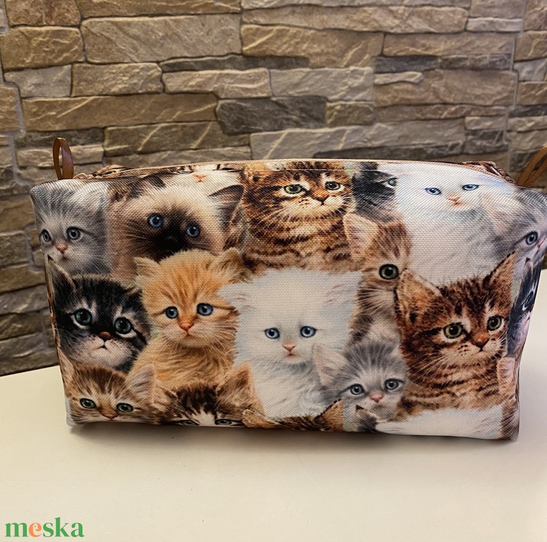 Pipere táska ( cicás )  - táska & tok - neszesszer - Meska.hu