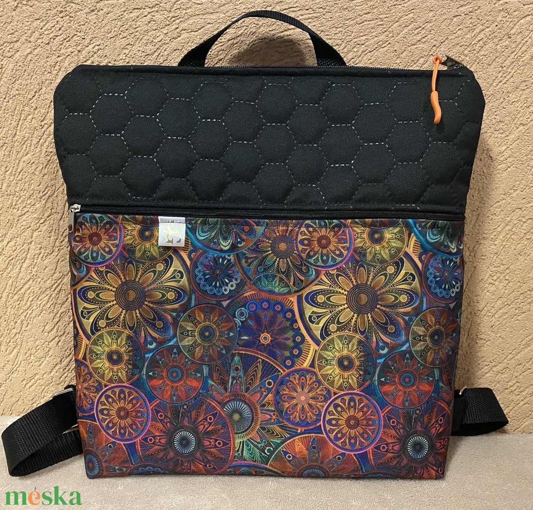 ???? Színes Mandala Virágok mintás hátitáska - táska & tok - bevásárlás & shopper táska - shopper, textiltáska, szatyor - Meska.hu ???? Színes Mandala Virágok mintás hátitáska - táska & tok - bevásárlás & shopper táska - shopper, textiltáska, szatyor - Meska.hu