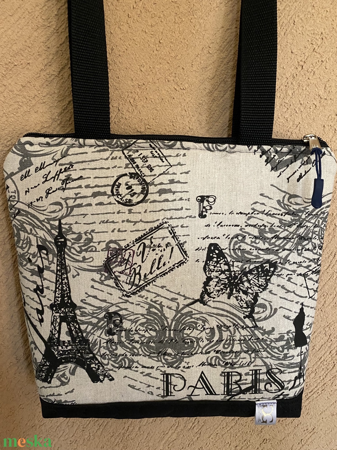 Párizs-t idéző válltáska  - táska & tok - kézitáska & válltáska - válltáska - Meska.hu