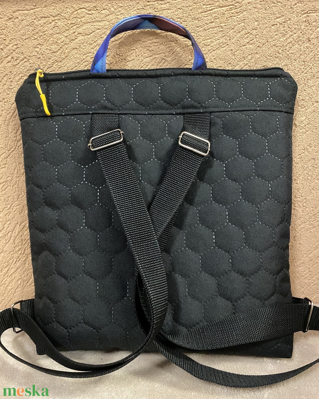 Prizma mintás hátitáska - táska & tok - bevásárlás & shopper táska - shopper, textiltáska, szatyor - Meska.hu