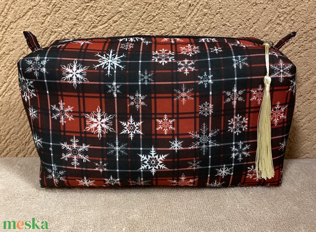  Kockáska neszesszer/sminktáska  - táska & tok - neszesszer - Meska.hu