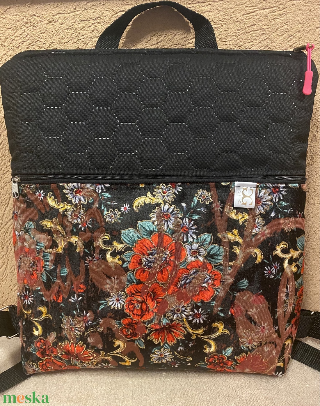 FeketeArany - hátitáska  - táska & tok - bevásárlás & shopper táska - shopper, textiltáska, szatyor - Meska.hu