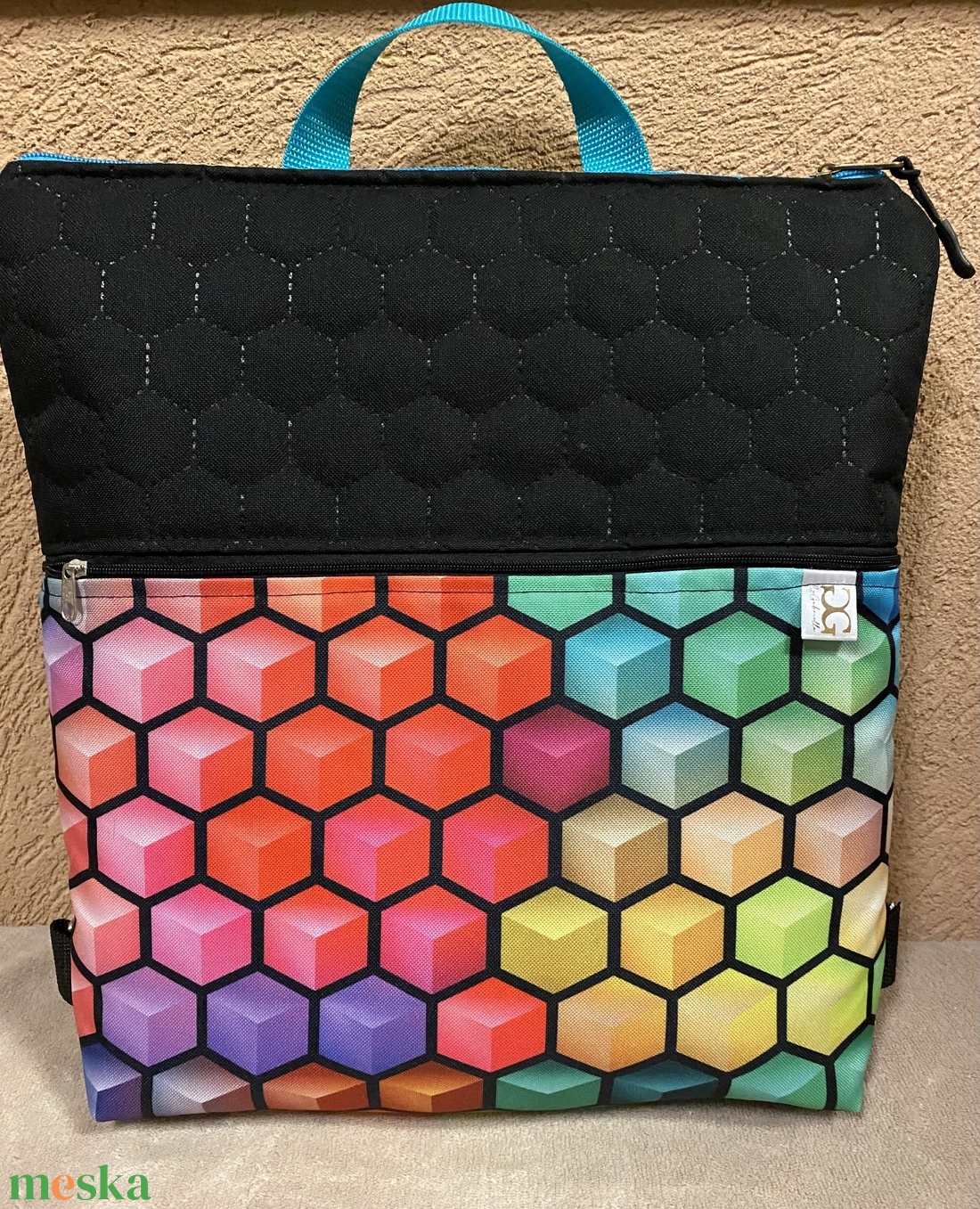 PixelVibe � Pixelhangulat városi hátitáska - táska & tok - bevásárlás & shopper táska - shopper, textiltáska, szatyor - Meska.hu