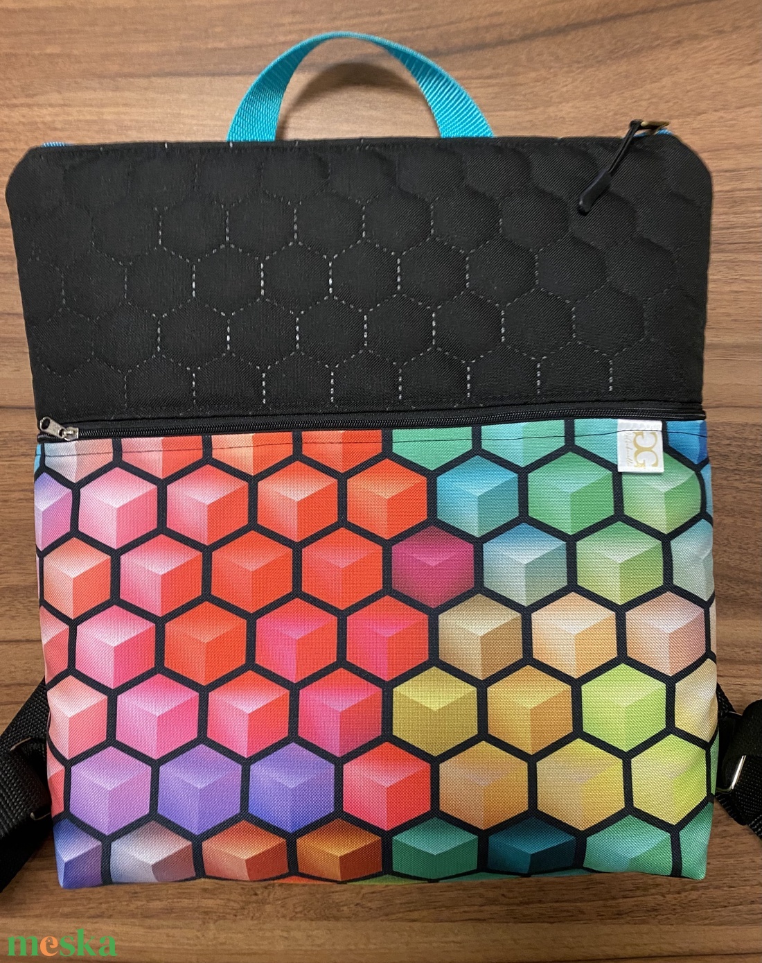 PixelVibe � Pixelhangulat városi hátitáska - táska & tok - bevásárlás & shopper táska - shopper, textiltáska, szatyor - Meska.hu