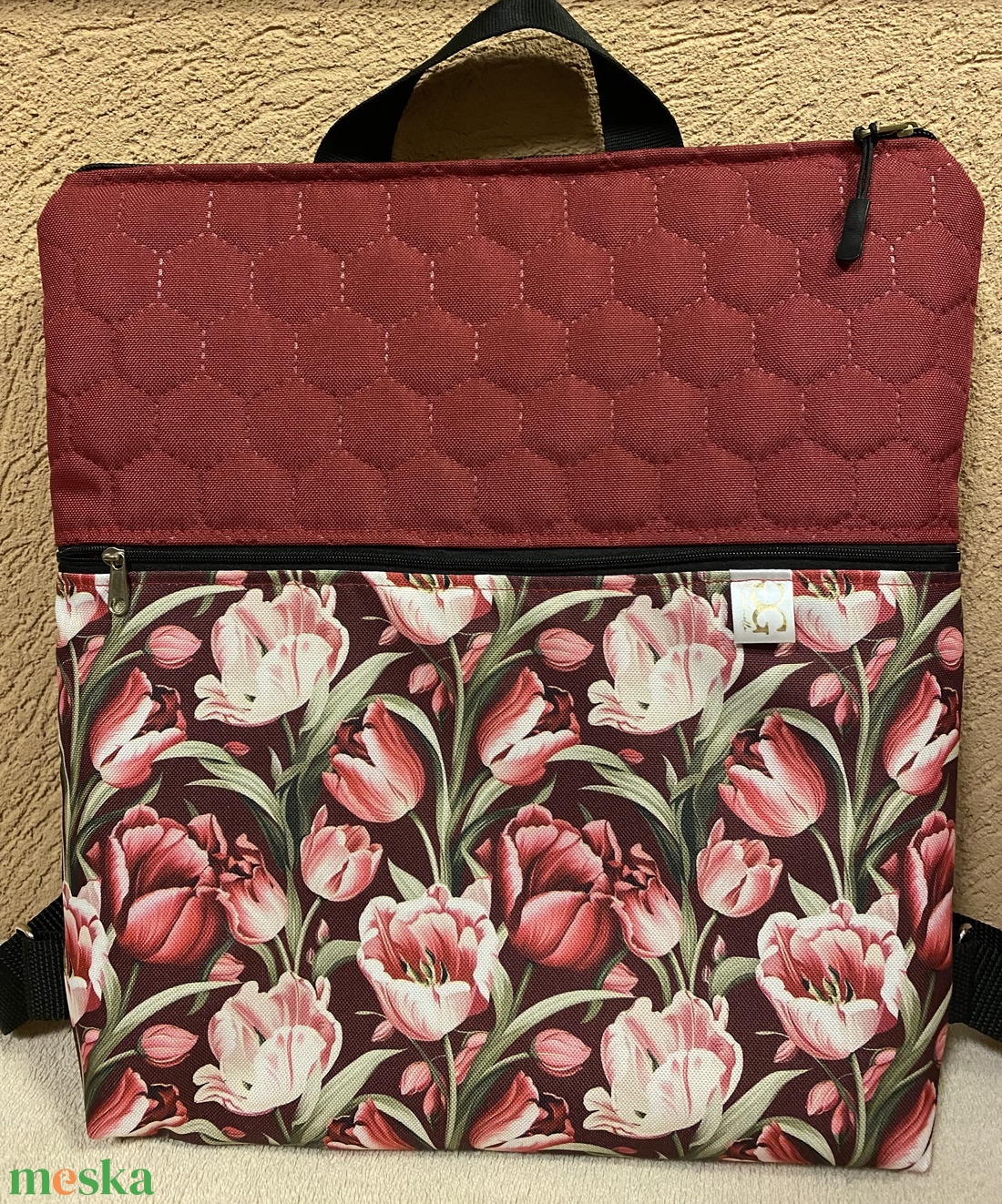 RubinTulipán � hátitáska - táska & tok - bevásárlás & shopper táska - shopper, textiltáska, szatyor - Meska.hu