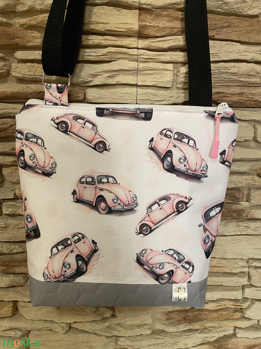 �RetroBogárka oldaltáska - táska & tok - bevásárlás & shopper táska - kenyeres zsák - Meska.hu