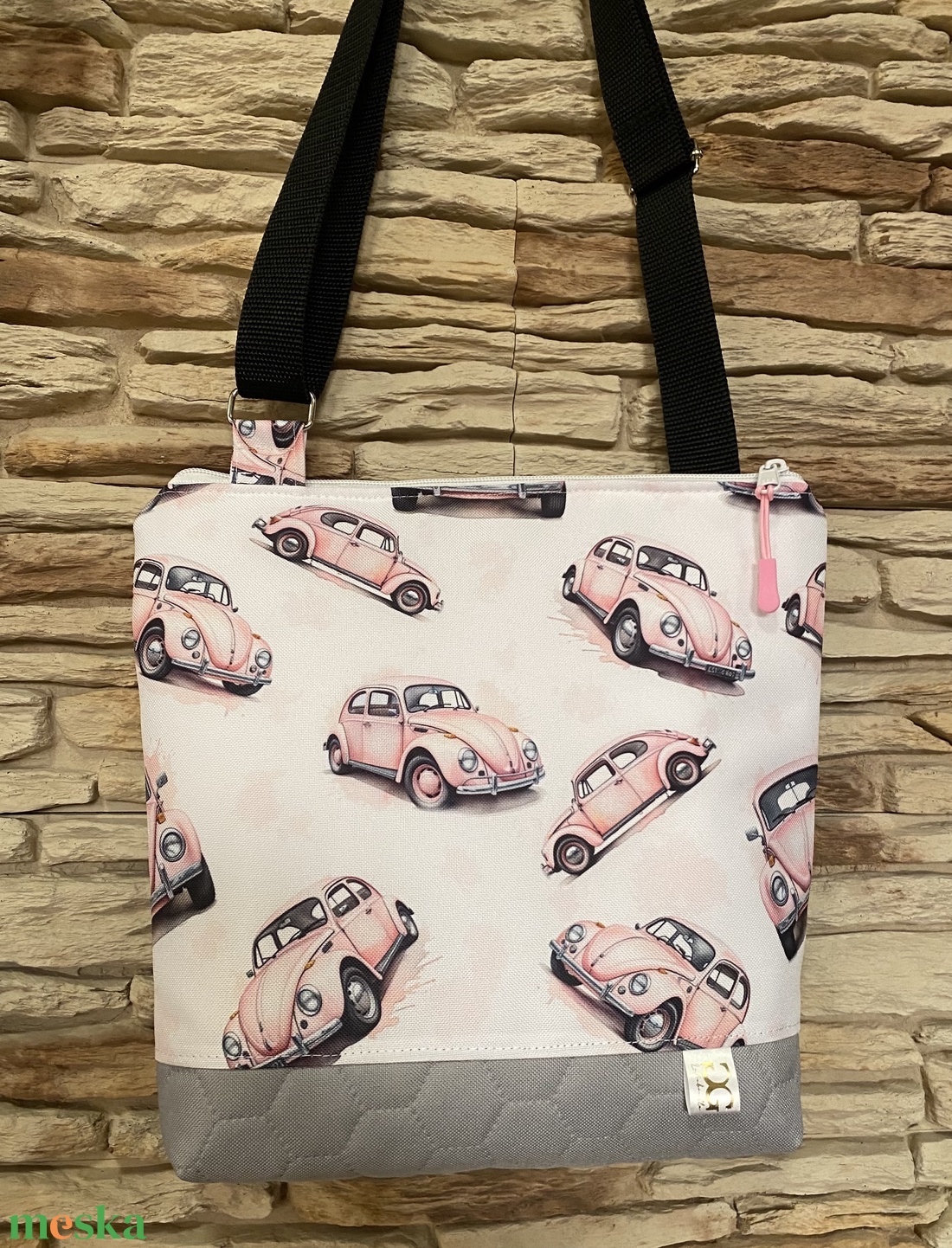 �RetroBogárka oldaltáska - táska & tok - bevásárlás & shopper táska - kenyeres zsák - Meska.hu