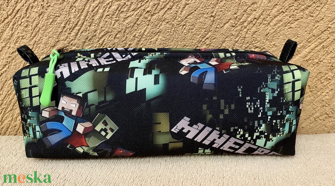 Minecraft tolltartó  - otthon & életmód - papír, írószer - tolltartó & ceruzatekercs - Meska.hu
