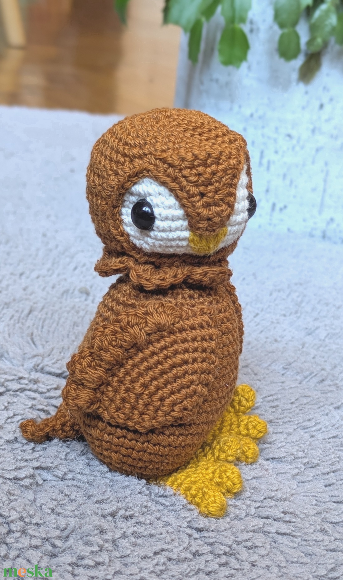 Horgolt barna bagoly - játék & sport - plüssállat & játékfigura - bagoly - Meska.hu