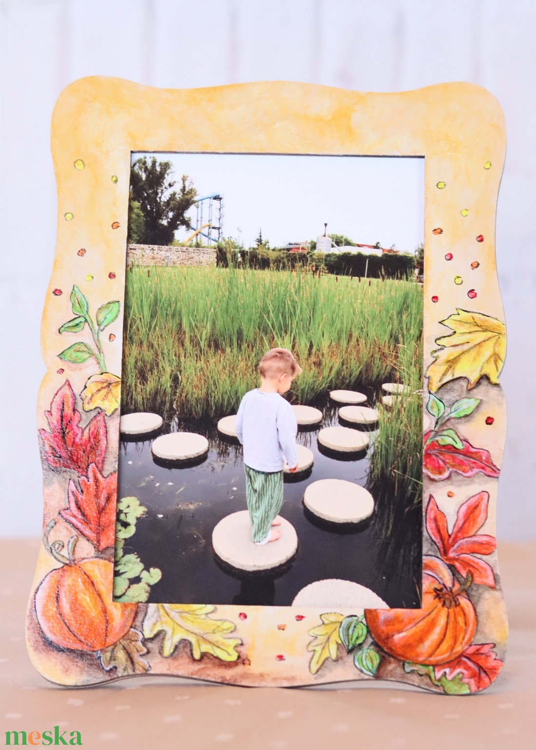 Őszi hangulatú fotó keret - otthon & életmód - papír, írószer - album & fotóalbum - Meska.hu