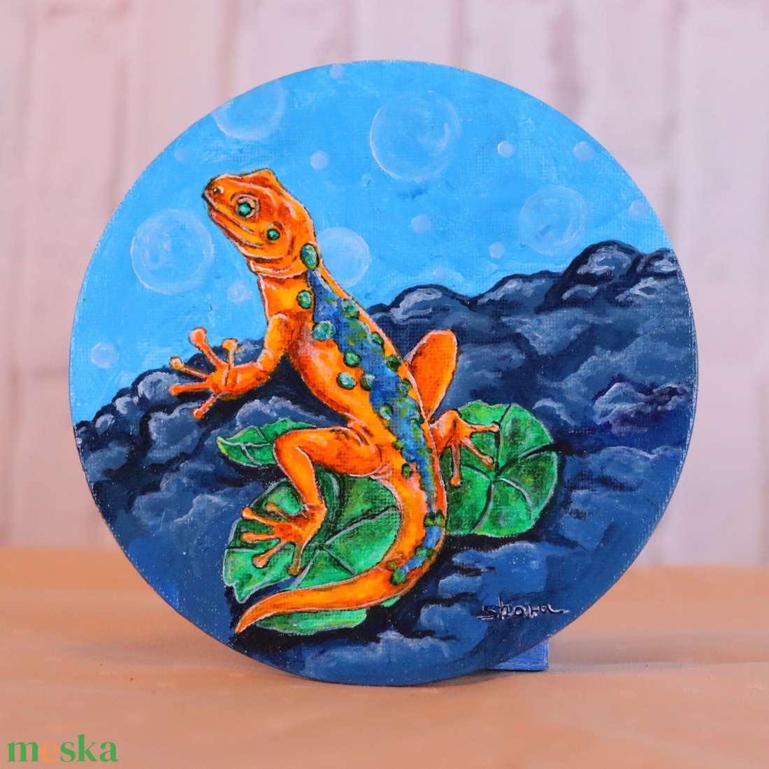 Mágneses festmény, Hűtőmágnes - otthon & életmód - konyhafelszerelés, tálalás - konyhai dekoráció - hűtőmágnes - Meska.hu