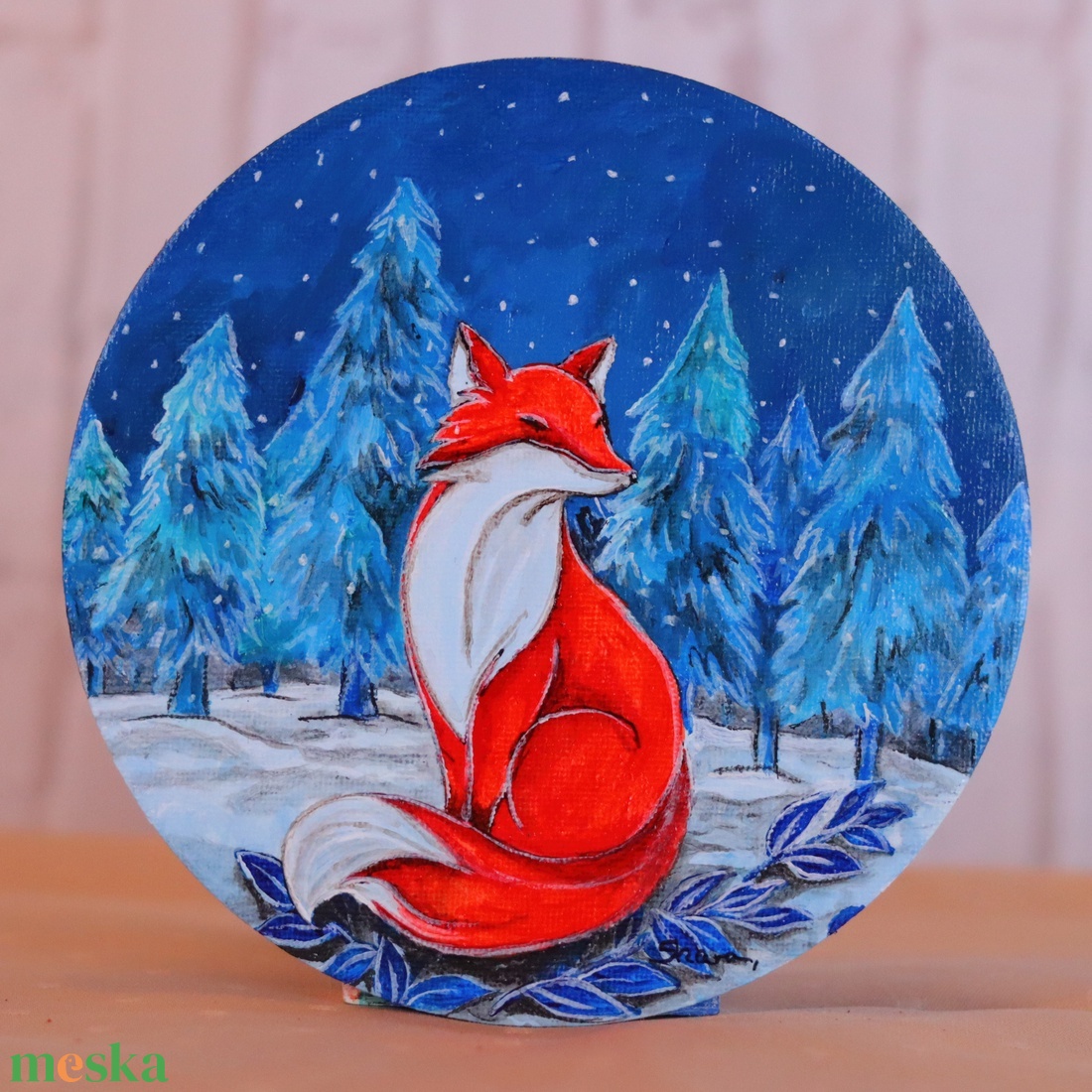 Rókás hűtőmágnes - otthon & életmód - konyhafelszerelés, tálalás - konyhai dekoráció - hűtőmágnes - Meska.hu