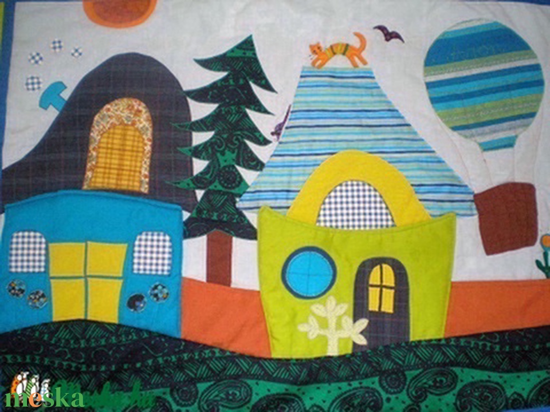 Házikós falvédő 120x90 cm - otthon & életmód - babaszoba, gyerekszoba - falvédő gyerekszobába - Meska.hu Házikós falvédő 120x90 cm - otthon & életmód - babaszoba, gyerekszoba - falvédő gyerekszobába - Meska.hu