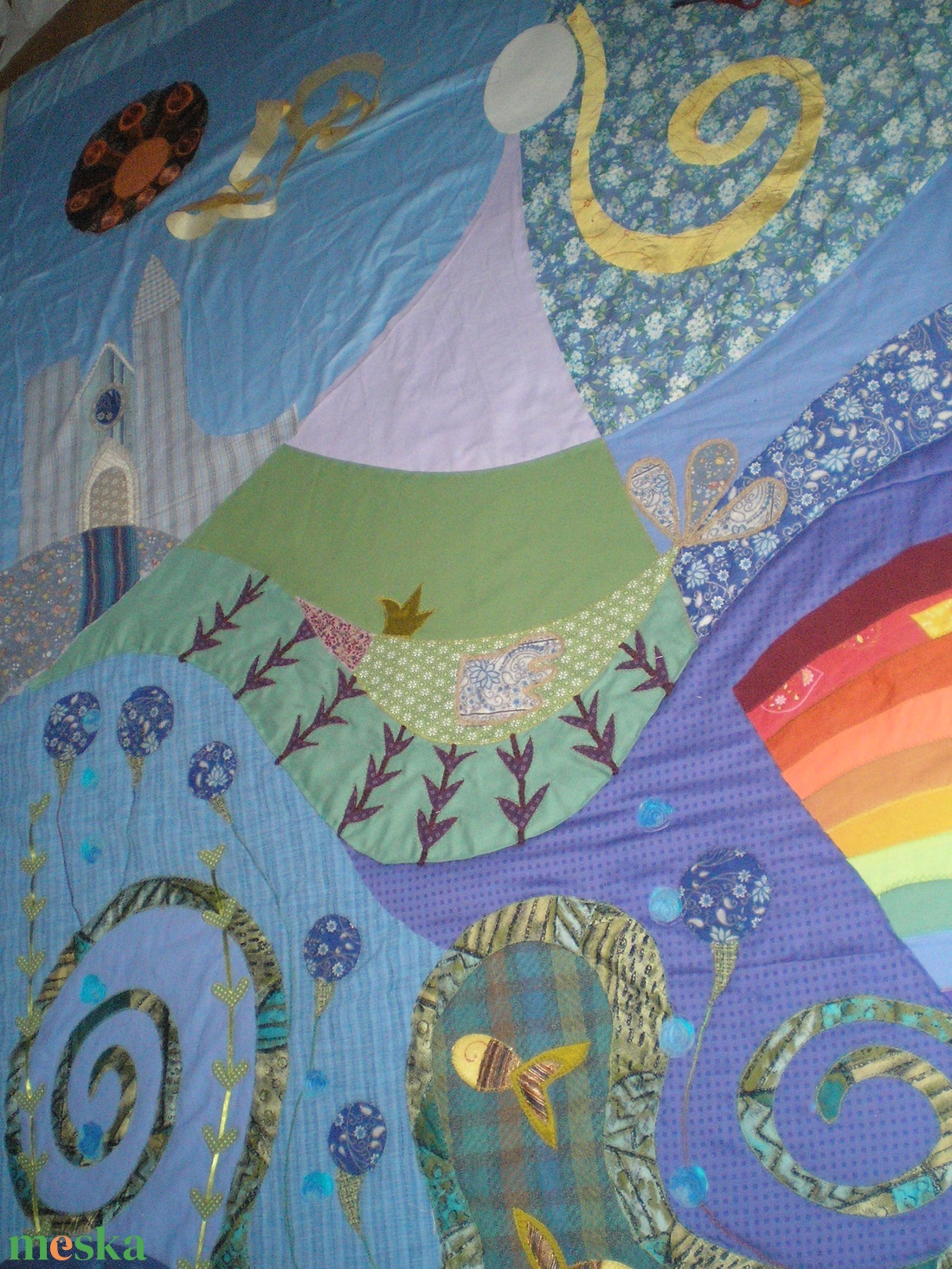 Tündérkert falikép, 200 x 300 cm - otthon & életmód - babaszoba, gyerekszoba - falvédő gyerekszobába - Meska.hu