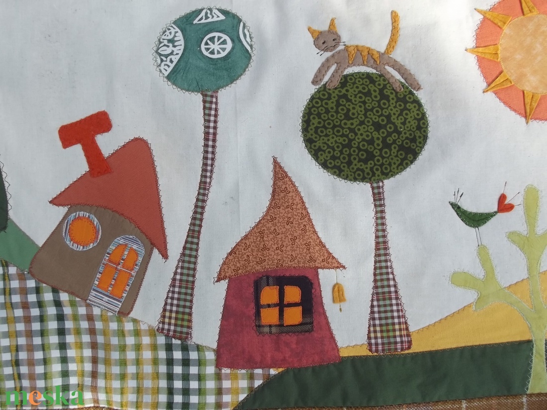Keskeny falikép, szélmalmos-macskás 150 x 60 cm - otthon & életmód - babaszoba, gyerekszoba - falvédő gyerekszobába - Meska.hu Keskeny falikép, szélmalmos-macskás 150 x 60 cm - otthon & életmód - babaszoba, gyerekszoba - falvédő gyerekszobába - Meska.hu