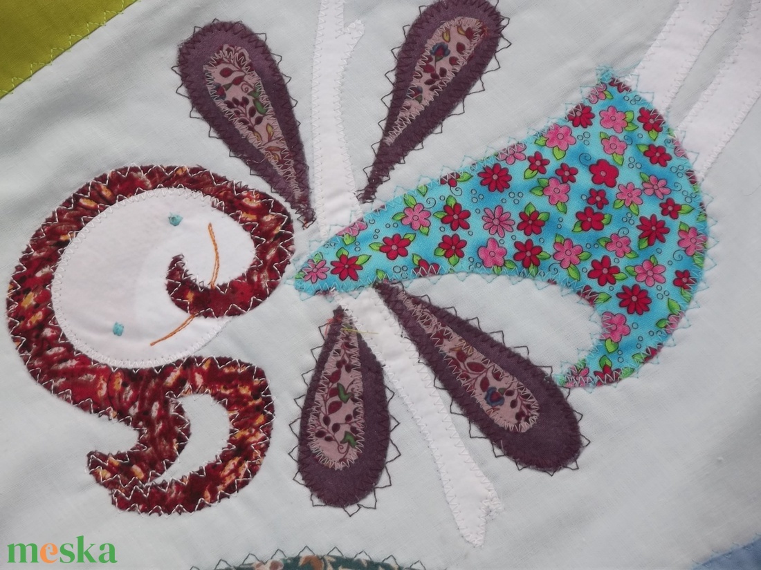 Lányos falvédő, tündéres, pecásmanós 160 x 70 cm - otthon & életmód - babaszoba, gyerekszoba - falvédő gyerekszobába - Meska.hu