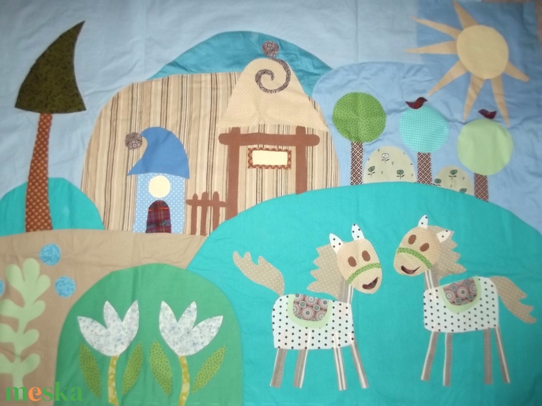 Lovas ágytakaró 100 x 140 - otthon & életmód - babaszoba, gyerekszoba - babatakaró, gyerek pléd - Meska.hu