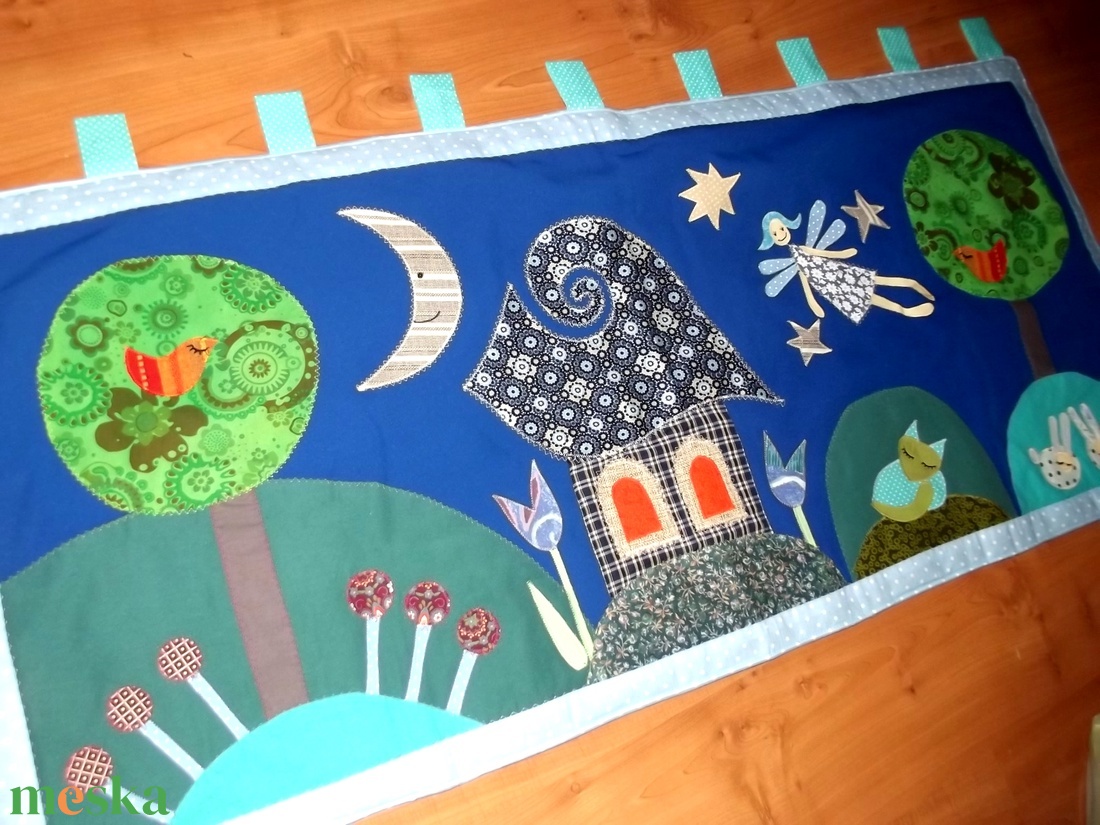 Jó éjszakát! falikép 150 x 60 cm - otthon & életmód - babaszoba, gyerekszoba - falvédő gyerekszobába - Meska.hu