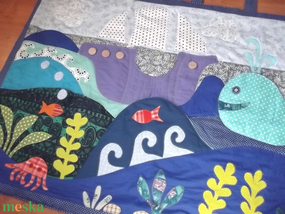 ZSEBEKKEL Tengeres falvédő 200 x 100 cm - otthon & életmód - babaszoba, gyerekszoba - falvédő gyerekszobába - Meska.hu