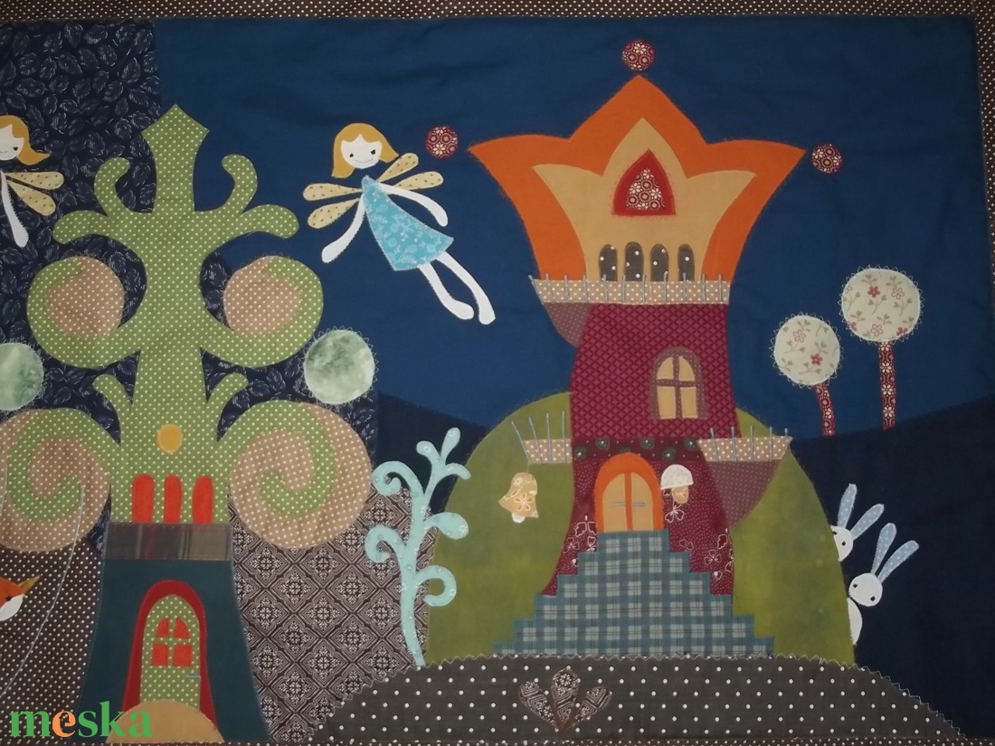 Tündéres falvédő 160 x 70 cm - otthon & életmód - babaszoba, gyerekszoba - falvédő gyerekszobába - Meska.hu