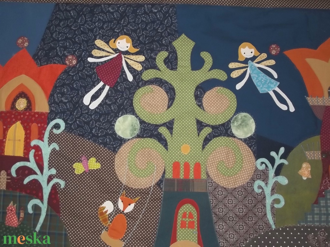 Tündéres falvédő 160 x 70 cm - otthon & életmód - babaszoba, gyerekszoba - falvédő gyerekszobába - Meska.hu