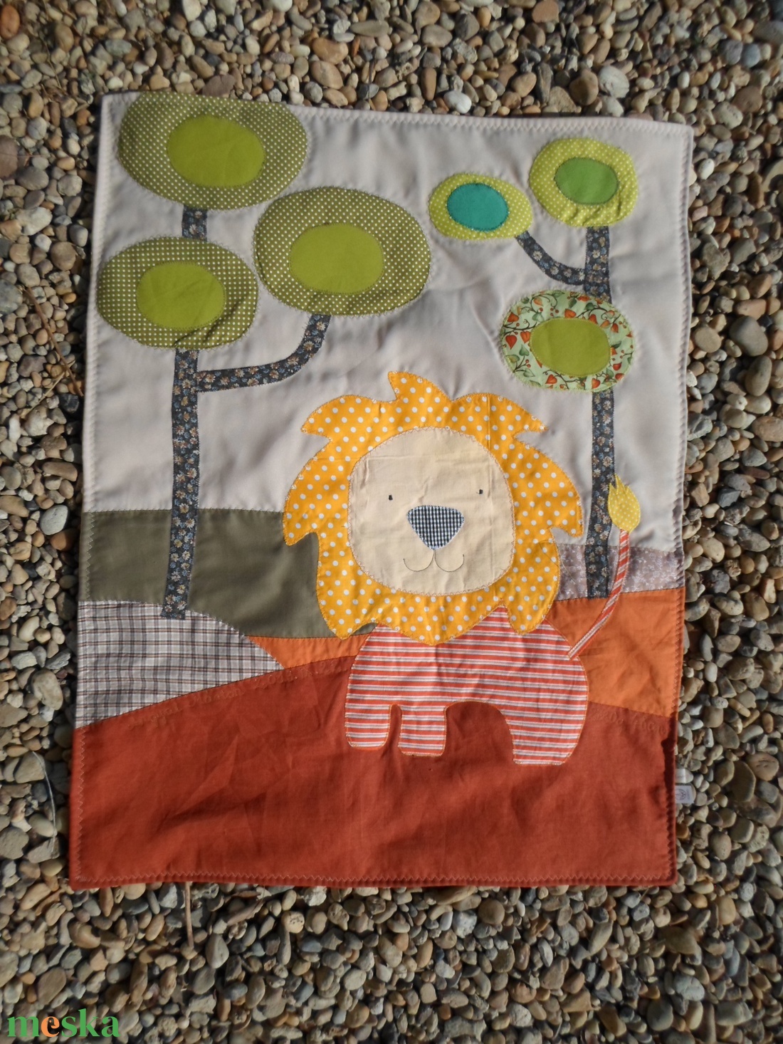Babatakaró, oroszlános 70x100 cm - otthon & életmód - lakástextil - Meska.hu