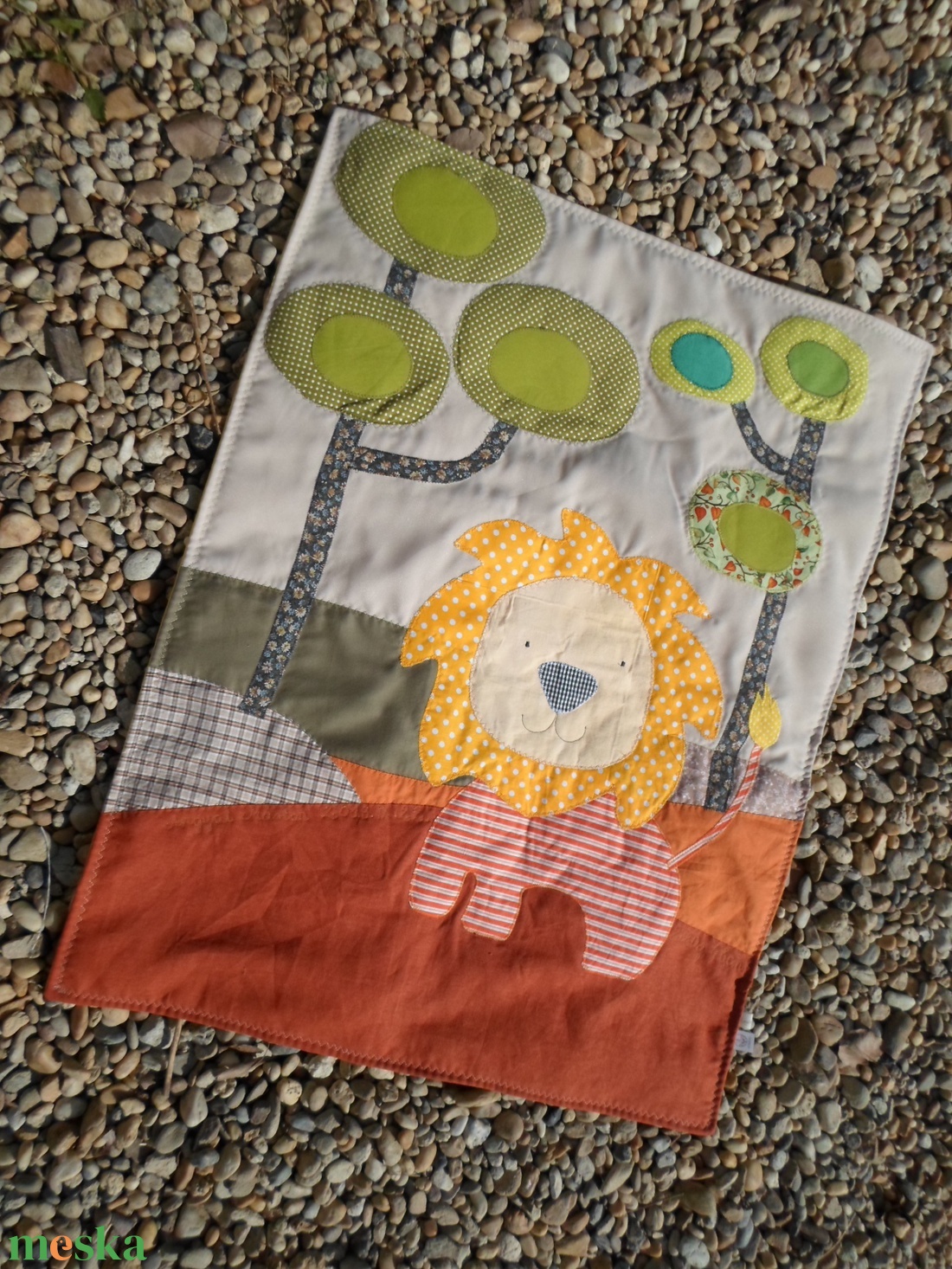 Babatakaró, oroszlános 70x100 cm - otthon & életmód - lakástextil - Meska.hu