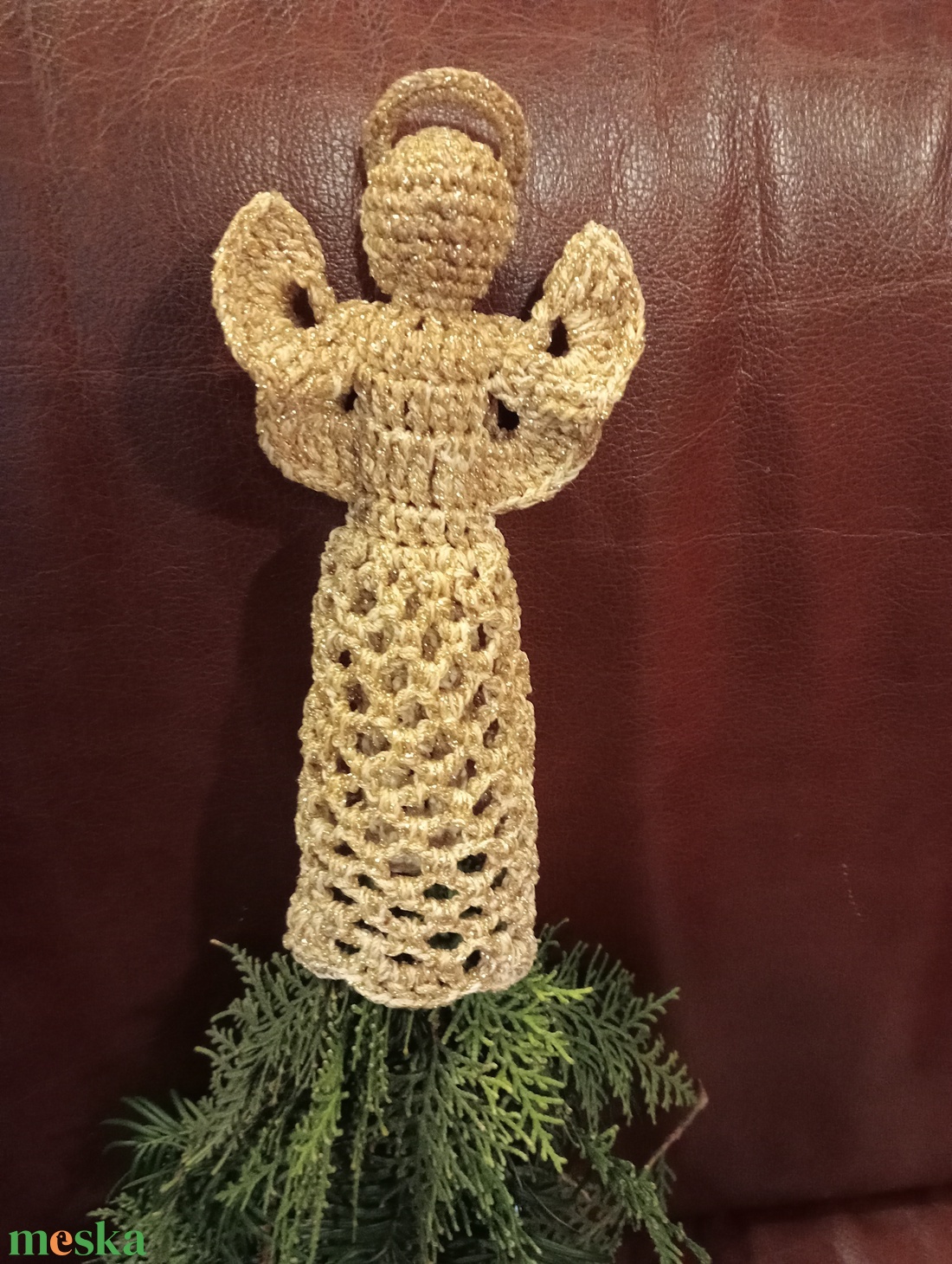 Karácsonyfa csúcsdísz - karácsony - adventi díszek - adventi gyertyadíszek és koszorúdíszek - Meska.hu