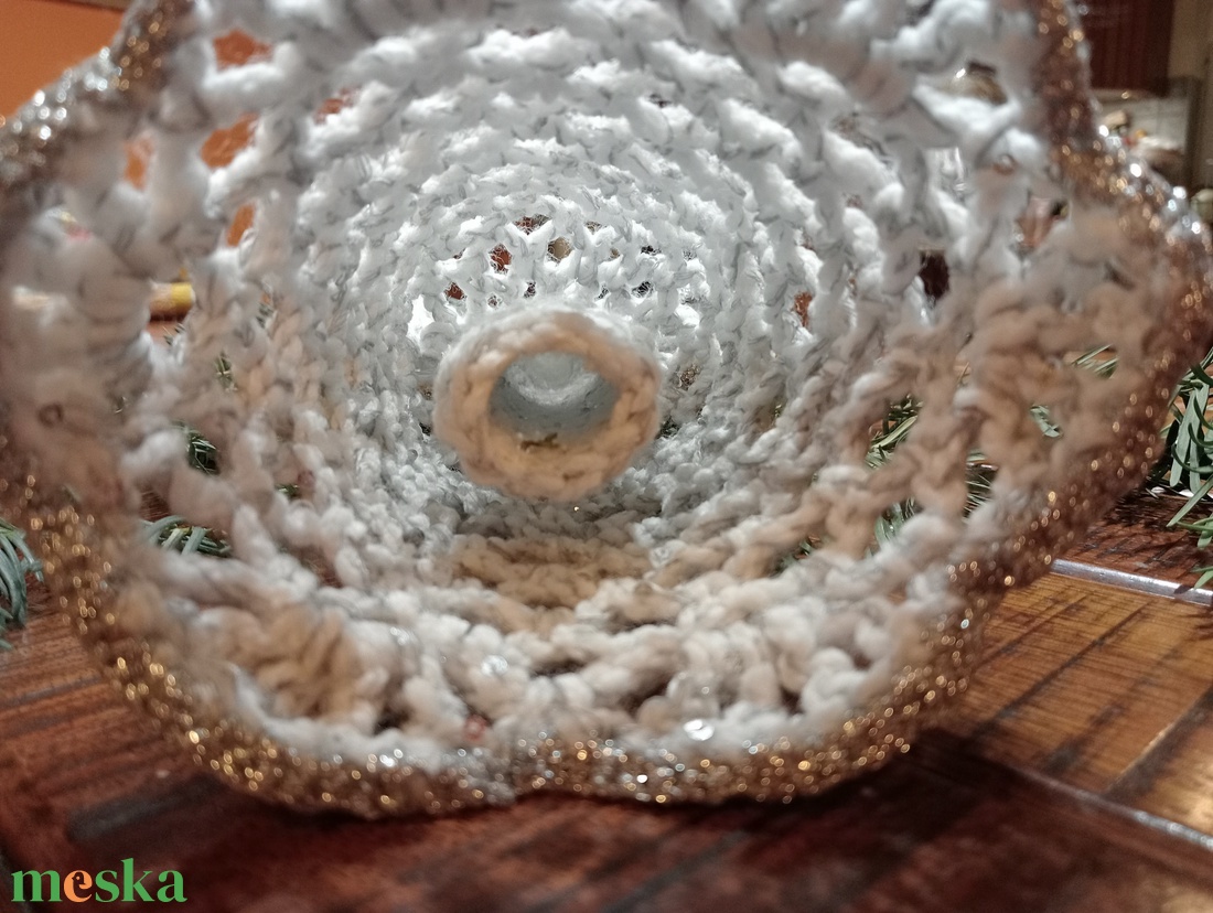 Angyalka csúcsdísz - karácsony - karácsonyi lakásdekoráció - karácsonyfadíszek - Meska.hu