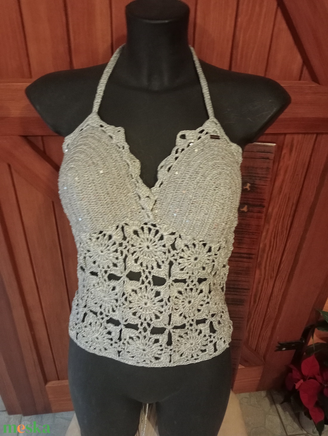 Horgolt top - ruha & divat - női ruha - alkalmi ruha & estélyi ruha - Meska.hu