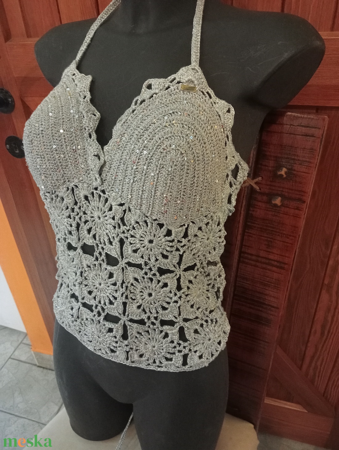 Horgolt top - ruha & divat - női ruha - alkalmi ruha & estélyi ruha - Meska.hu