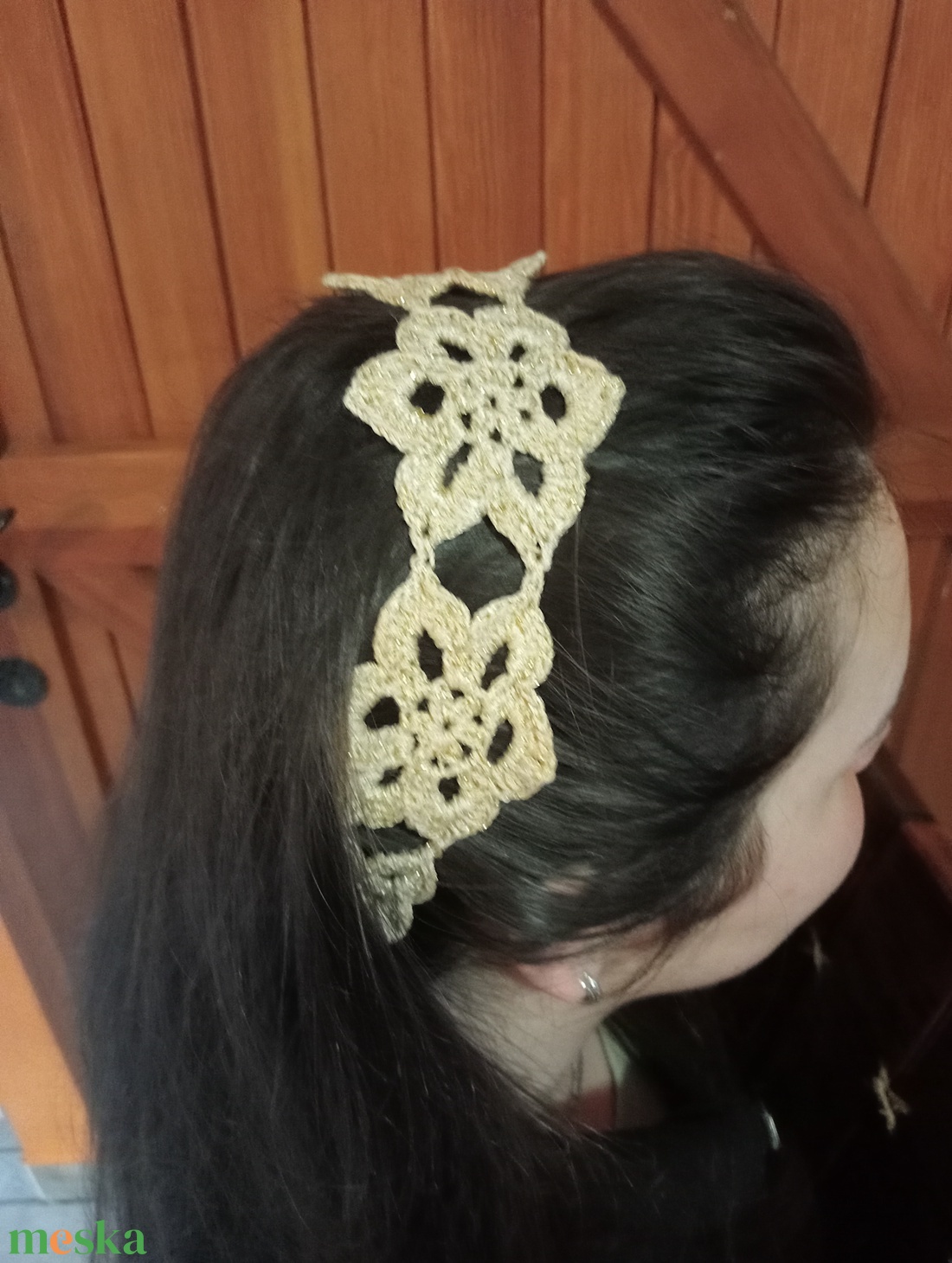 Horgolt hajpánt - ruha & divat - hajdísz & hajcsat - hajgumi - Meska.hu