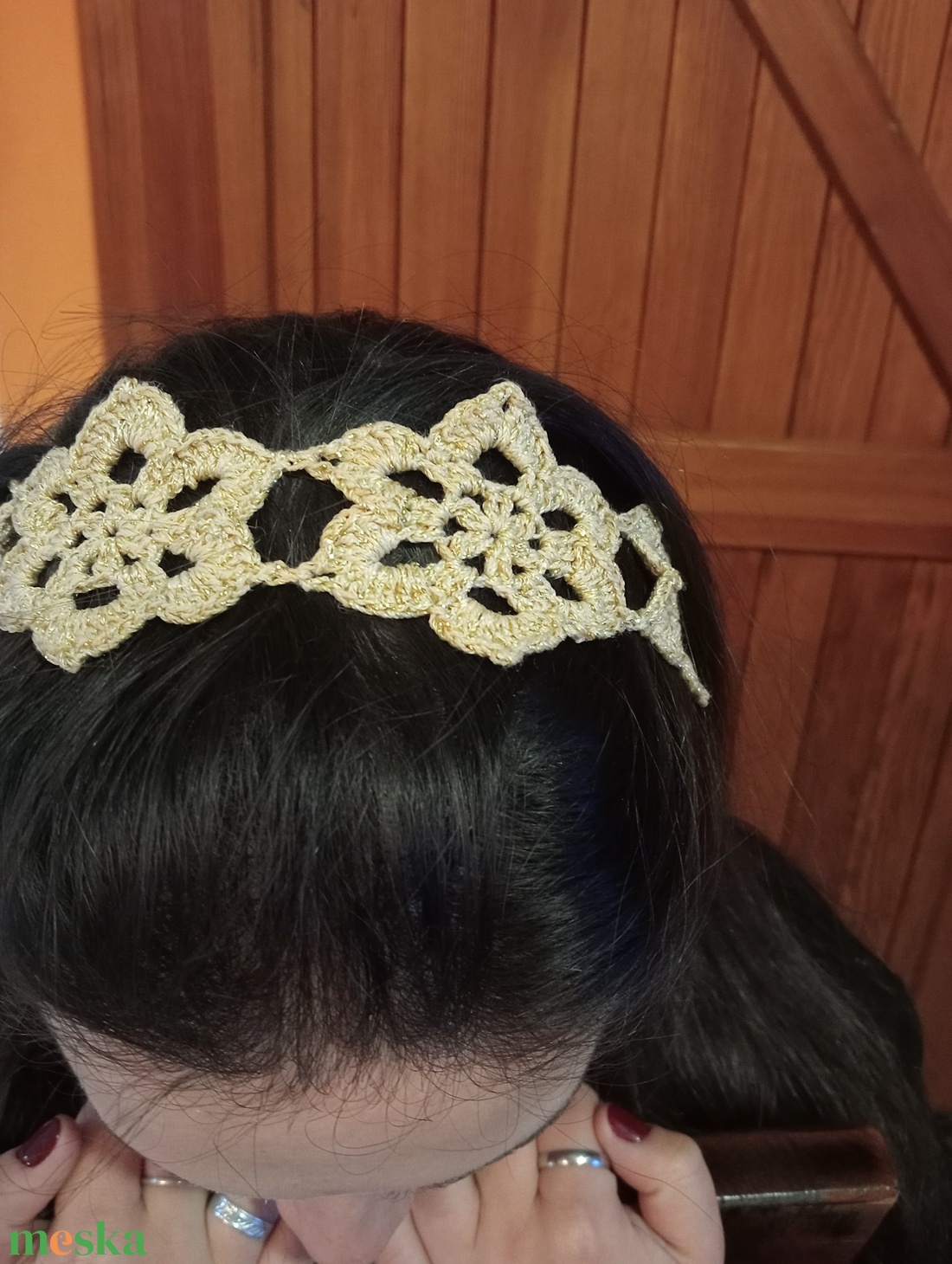 Horgolt hajpánt - ruha & divat - hajdísz & hajcsat - hajgumi - Meska.hu