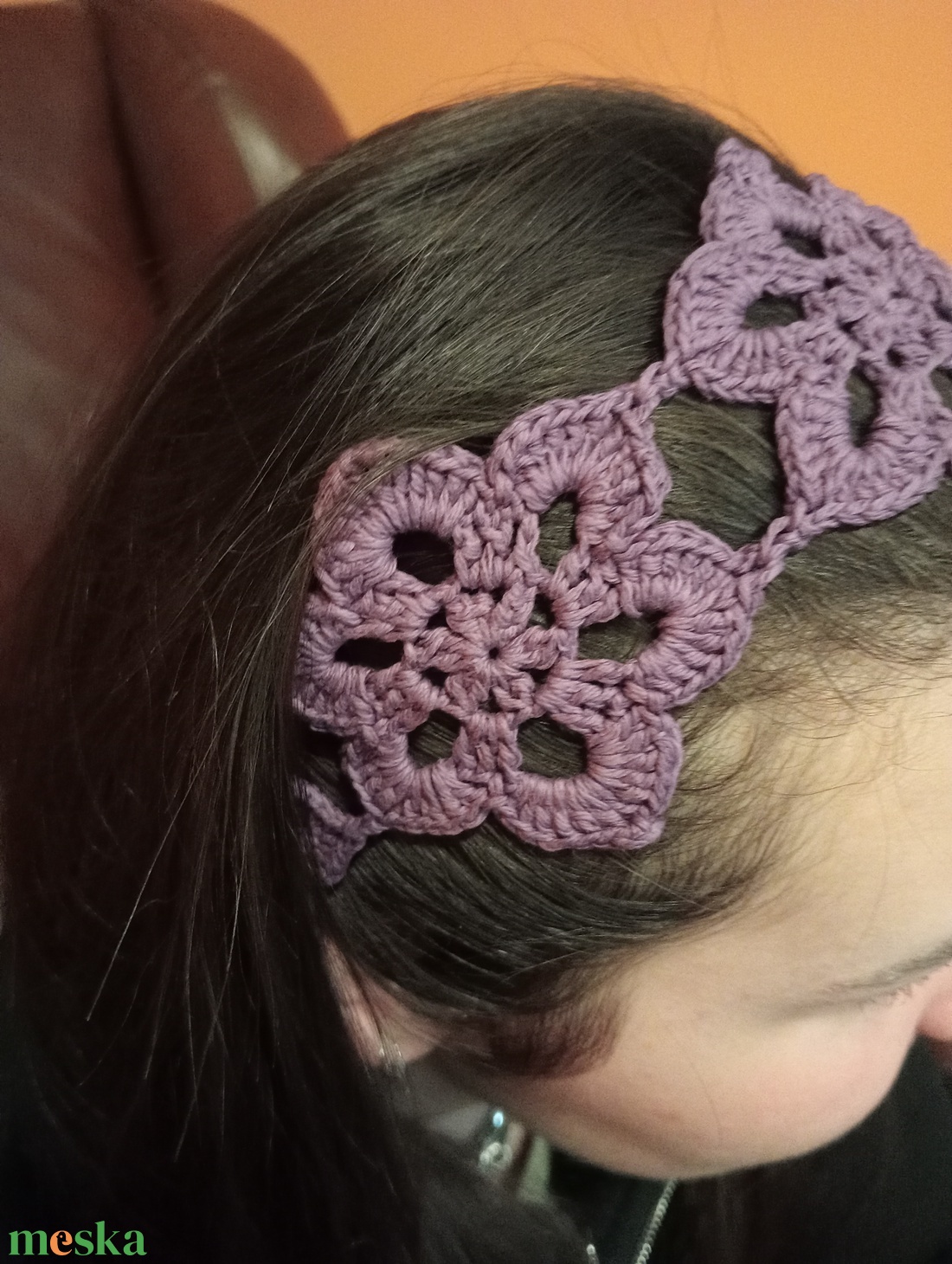 Horgolt hajpánt - ruha & divat - hajdísz & hajcsat - hajráf & hajpánt - Meska.hu