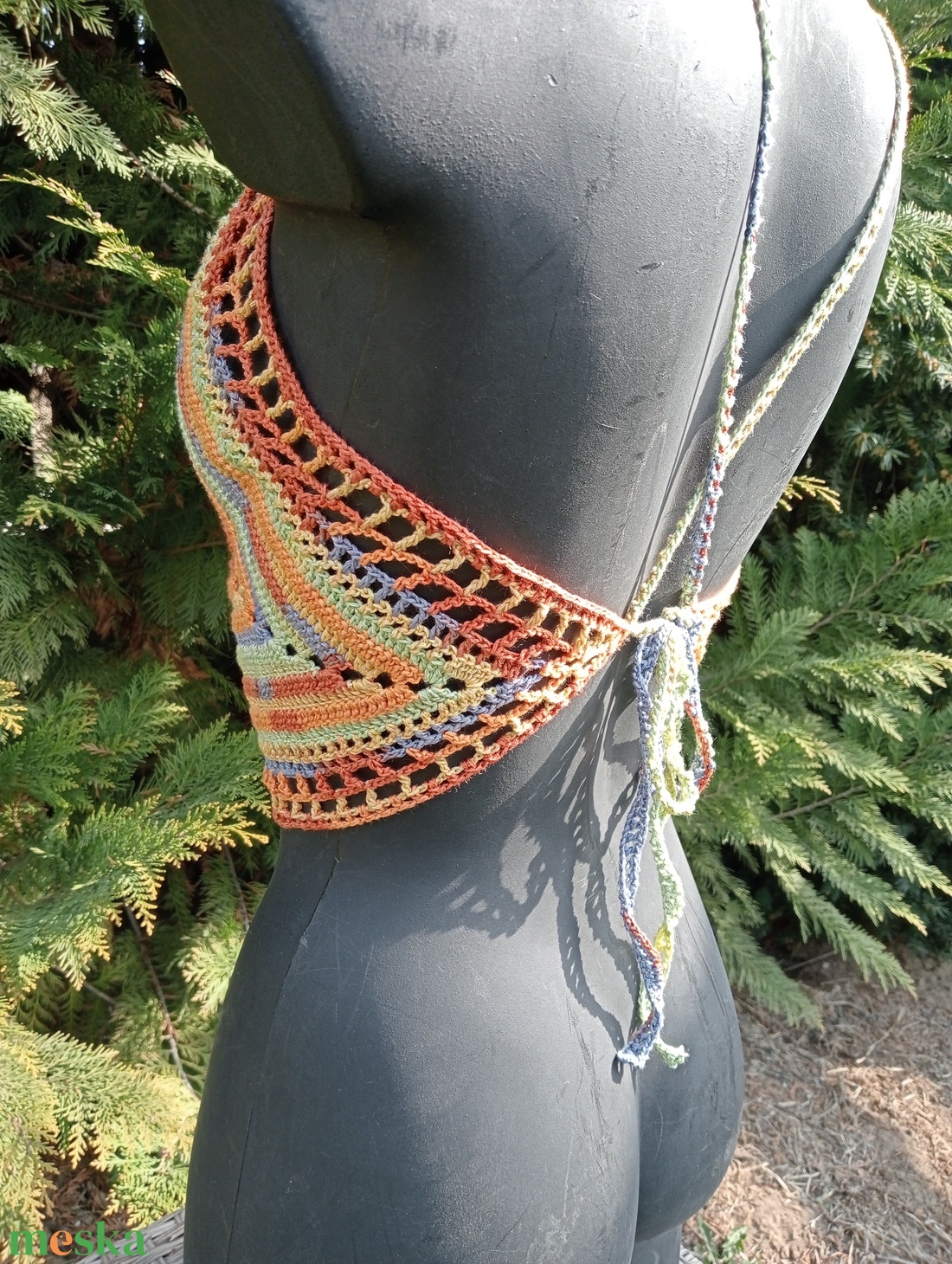 Horgolt top - ruha & divat - női ruha - top - Meska.hu