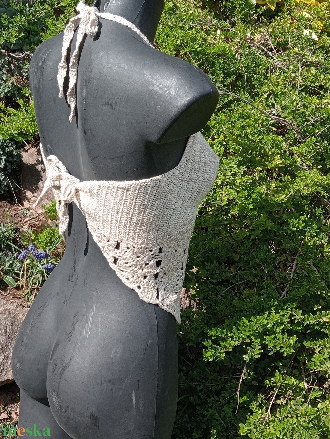 Horgolt top - ruha & divat - női ruha - top - Meska.hu